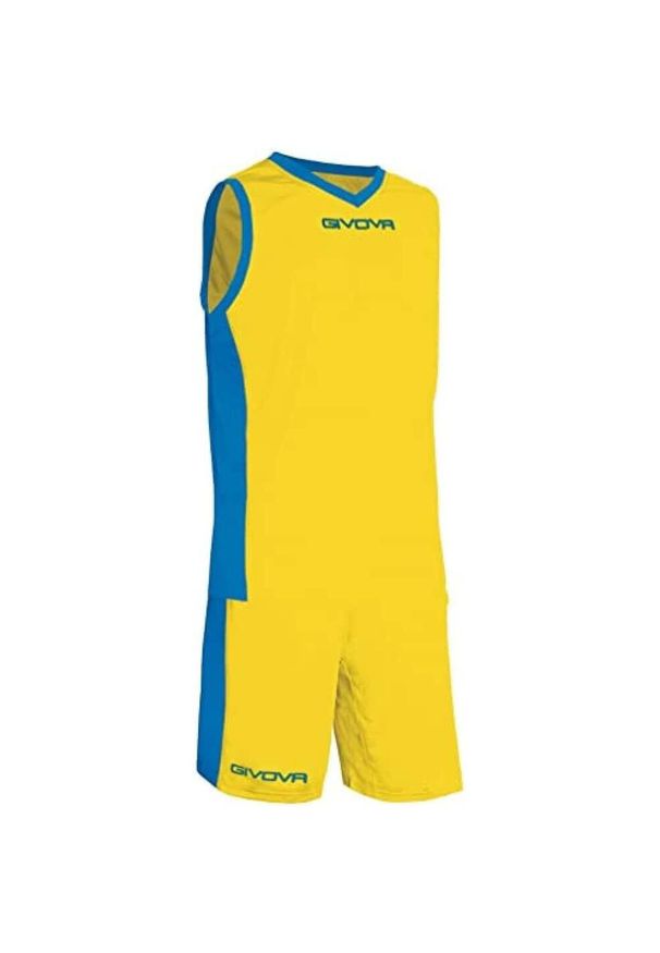 Zestaw Power Interlock Givova XS - Ochrona i Bezpieczeństwo. Kolor: wielokolorowy, niebieski, żółty. Sport: koszykówka