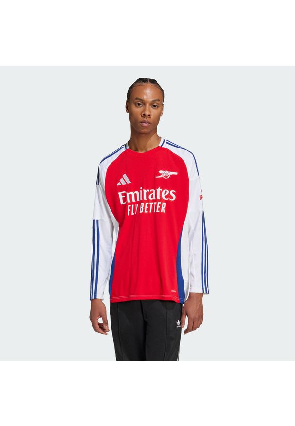 Adidas - Koszulka Arsenal 24/25 Long Sleeve Home. Kolor: czerwony, biały, wielokolorowy. Materiał: materiał. Długość rękawa: długi rękaw. Sport: piłka nożna