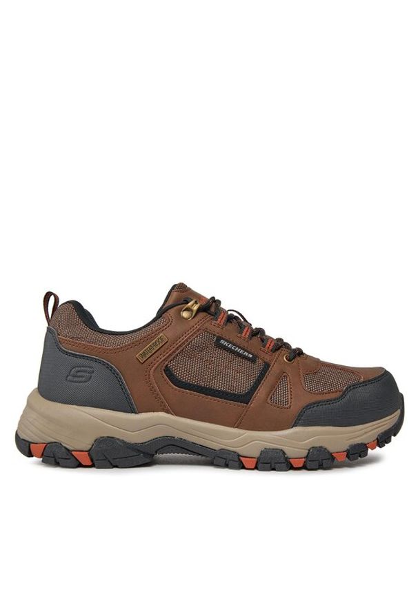 skechers - Skechers Trekkingi Selmen Forel 204937/BRBK Brązowy. Kolor: brązowy. Materiał: skóra. Sport: turystyka piesza