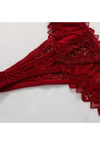 Intica - Stringi koronkowe bezszwowe dopasowane do ciała Dehlia. Kolor: biały. Materiał: koronka. Wzór: koronka #7