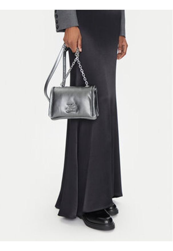 Karl Lagerfeld - KARL LAGERFELD Torebka A1W30172 Srebrny. Kolor: srebrny. Materiał: skórzane