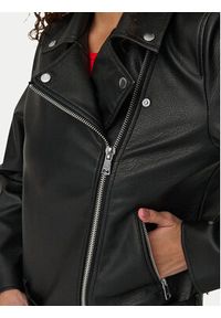 only - ONLY Kurtka z imitacji skóry Mille 15357332 Czarny Slim Fit. Kolor: czarny. Materiał: skóra #5