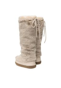 Jenny Fairy Kozaki WS19002-04A Beżowy. Kolor: beżowy. Materiał: materiał #5