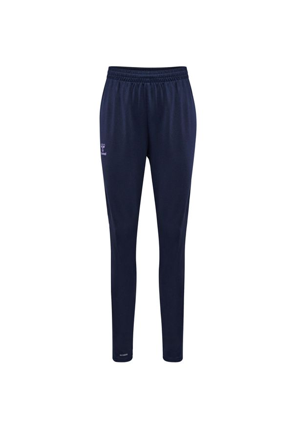 Spodnie damskie do Joggingu Hummel HmlStaltic. Kolor: fioletowy, niebieski, wielokolorowy. Materiał: prążkowany, dresówka, tkanina. Sport: bieganie