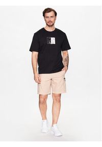 Penfield T-Shirt PFD0333 Czarny Relaxed Fit. Kolor: czarny. Materiał: bawełna