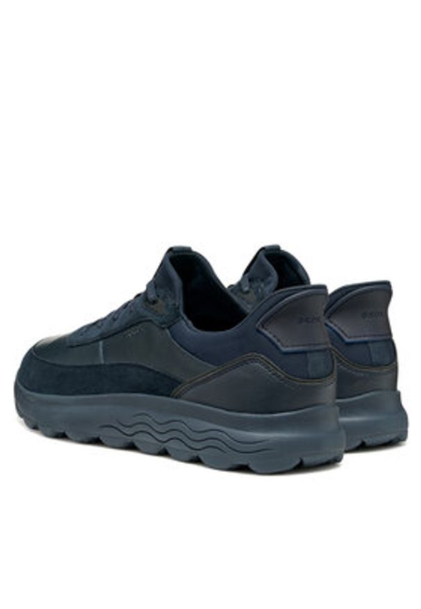 Geox Sneakersy U Spherica Plus U56MPA 08522 C4002 Granatowy. Kolor: niebieski. Materiał: zamsz, skóra