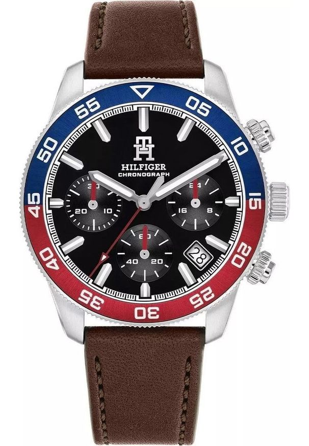 TOMMY HILFIGER - Zegarek Męski Tommy Hilfiger TH85 Chronograph 1792166 + BOX