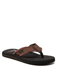 Quiksilver Japonki AQYL100047 Brązowy. Kolor: brązowy. Materiał: materiał #6
