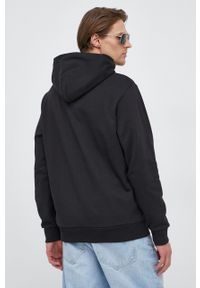 Just Cavalli bluza męska kolor czarny z kapturem z nadrukiem. Typ kołnierza: kaptur. Kolor: czarny. Materiał: dzianina. Wzór: nadruk #4