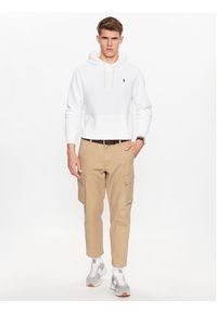 Polo Ralph Lauren Bluza Fleece 710766778009 Biały Regular Fit. Typ kołnierza: polo. Kolor: biały. Materiał: bawełna