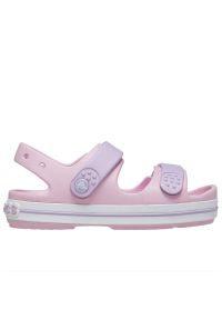Sandały Crocs Crocband Cruiser Sandal 209423-84I - różowe. Kolor: różowy. Materiał: materiał. Styl: sportowy
