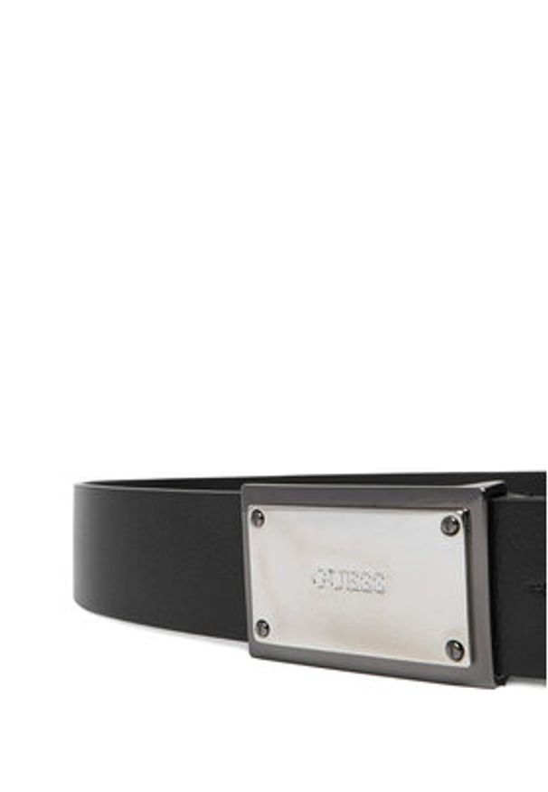 Guess Pasek Męski BM7846 P5440 Czarny. Kolor: czarny. Materiał: skóra