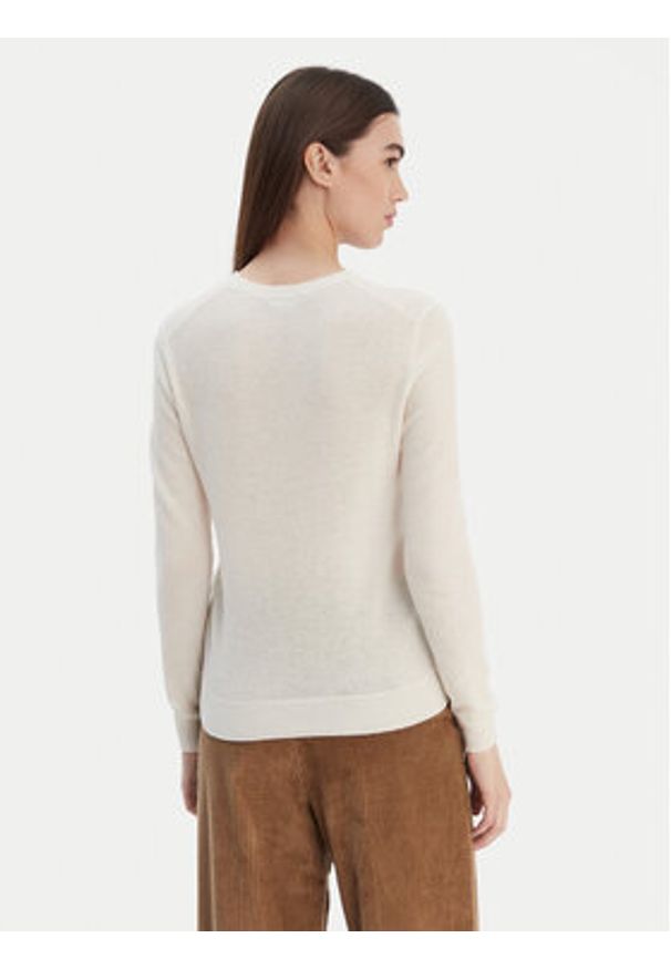 United Colors of Benetton - United Colors Of Benetton Sweter 1002D1K01 Beżowy Regular Fit. Kolor: beżowy. Materiał: wełna