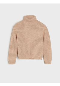 Sinsay - Sweter - beżowy. Kolor: beżowy. Materiał: dzianina #1