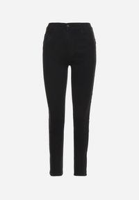Born2be - Czarne Jeansy Skinny Bawełniane Push-Up Torialdia. Okazja: na co dzień. Stan: podwyższony. Kolor: czarny. Styl: elegancki, casual #6