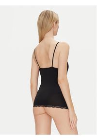 YSABEL MORA Top 19048 Czarny Slim Fit. Kolor: czarny. Materiał: syntetyk