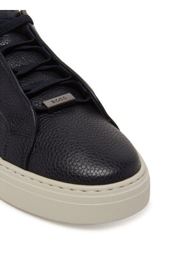 BOSS Sneakersy Gary 50545153 Granatowy. Kolor: niebieski. Materiał: skóra