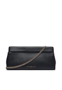 TOMMY HILFIGER - Tommy Hilfiger Torebka Th Modern Clutch AW0AW18727 Czarny. Kolor: czarny. Materiał: skórzane #5