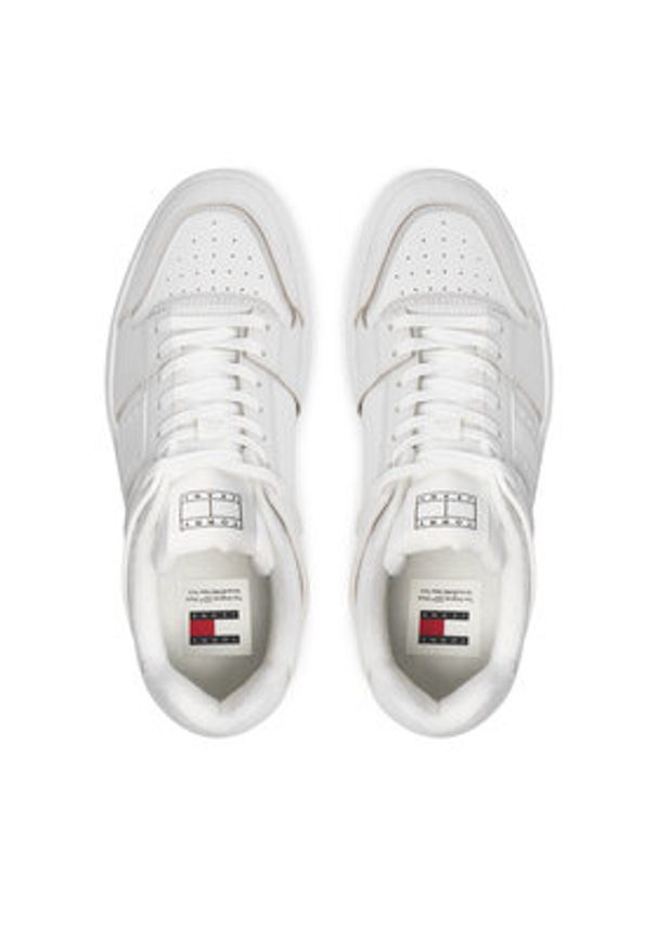 Tommy Jeans Sneakersy EM0EM01460 Biały. Kolor: biały. Materiał: skóra