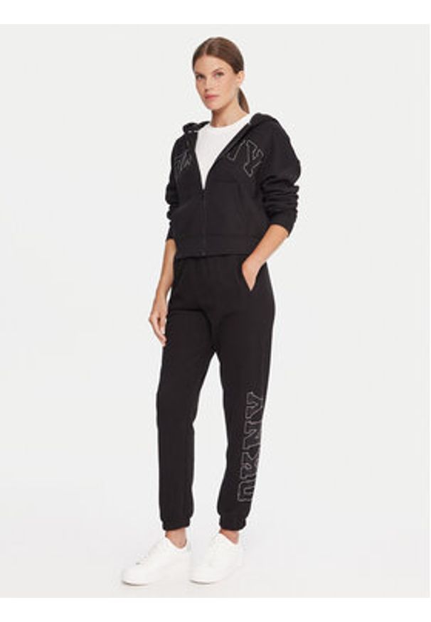 DKNY Sport Bluza DP5J9670 Czarny Regular Fit. Kolor: czarny. Materiał: syntetyk. Styl: sportowy