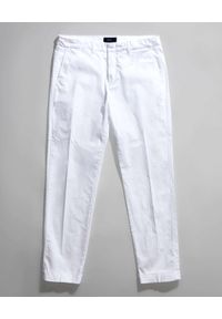 FAY - Białe spodnie typu chino. Kolor: biały. Materiał: bawełna, elastan #3