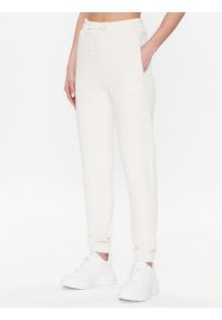 Guess Spodnie dresowe Dalya V3GB11 KAIJ1 Biały Regular Fit. Kolor: biały. Materiał: bawełna, dresówka
