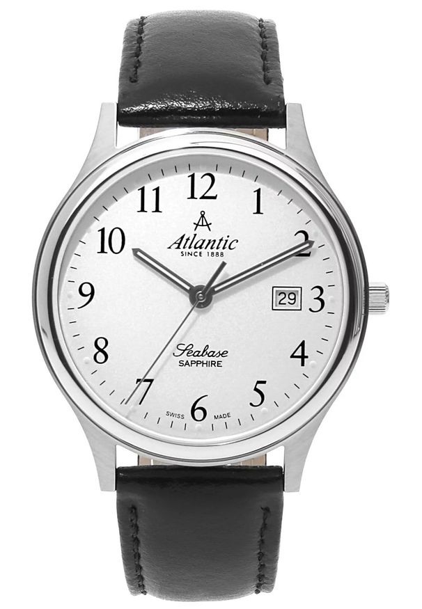 Atlantic - Zegarek Męski ATLANTIC Sapphire Classic 60343.41.13. Styl: elegancki