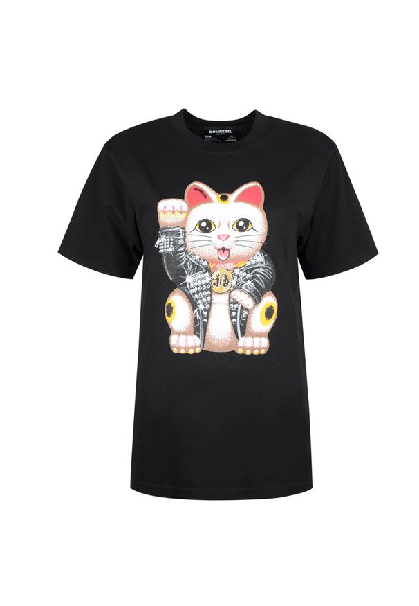 Domrebel T-shirt "Lucky-Box-T" | Lucky Box T | Kobieta | Czarny. Kolor: czarny. Materiał: bawełna