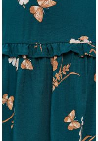 Vero Moda Spódnica kolor zielony mini rozkloszowana. Kolor: zielony. Materiał: materiał, wiskoza #3