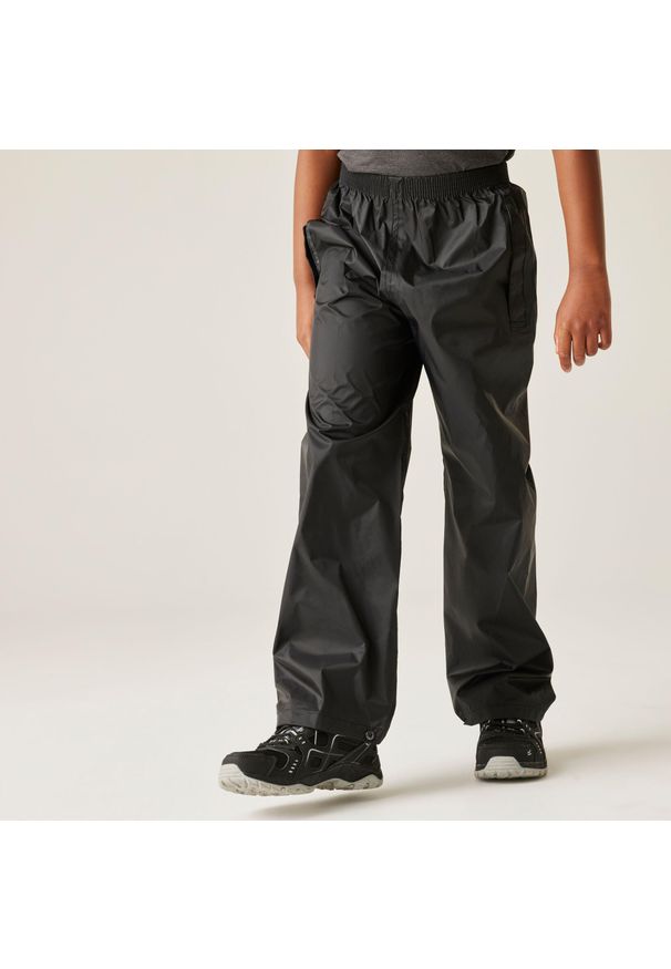 Spodnie turystyczne dla dzieci Regatta Pack It. Kolor: czarny. Materiał: poliamid. Sezon: lato. Sport: turystyka piesza