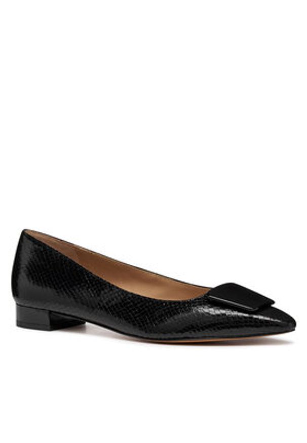Geox Baleriny D Giselda15 D56YUA 0KYHH C9999 Czarny. Kolor: czarny. Materiał: skóra