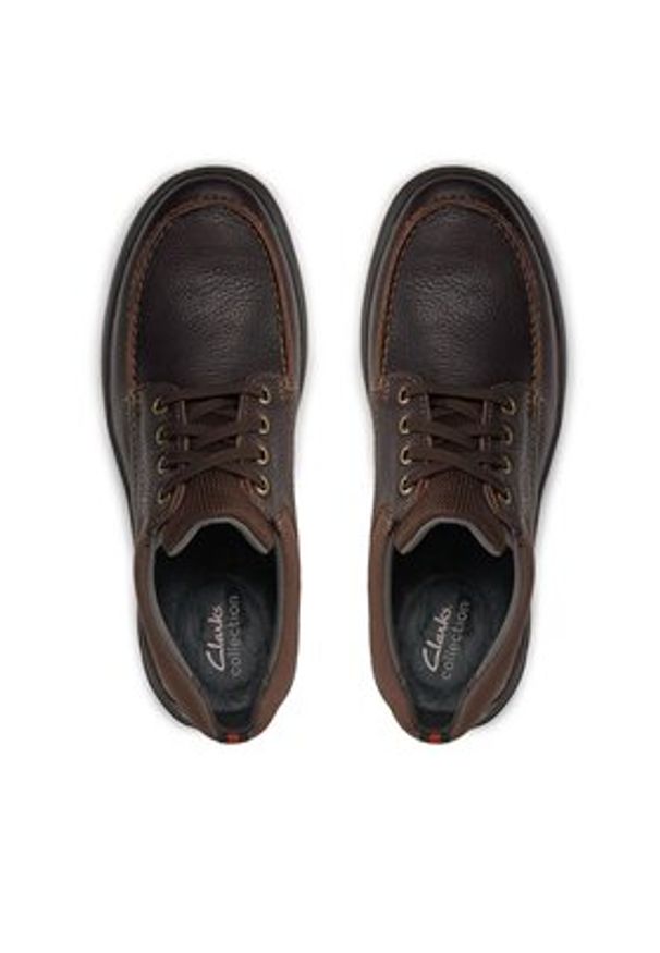 Clarks Półbuty Cotrell Edge 261198037 Brązowy. Kolor: brązowy. Materiał: skóra