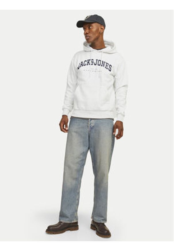 Jack & Jones - Jack&Jones Bluza 12256521 Szary Relaxed Fit. Kolor: szary. Materiał: syntetyk