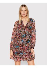 Vero Moda Sukienka codzienna Siga 10265952 Kolorowy Regular Fit. Okazja: na co dzień. Materiał: syntetyk. Wzór: kolorowy. Typ sukienki: proste. Styl: casual