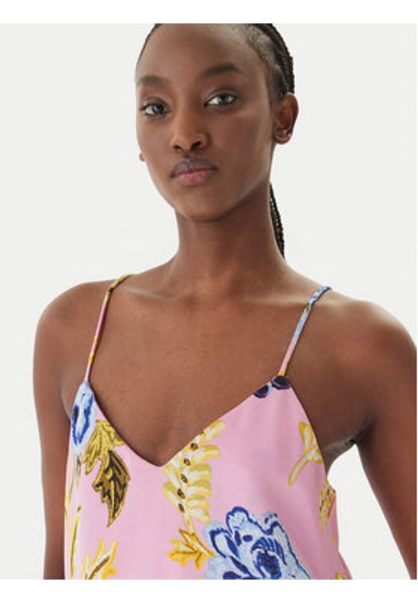 LOLA CASADEMUNT Top LS2615061 Różowy Regular Fit. Kolor: różowy. Materiał: syntetyk