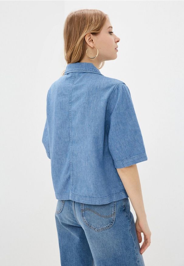Lee - LEE SHORTSLEEVE JACKET DAMSKA KURTKA JEANSOWA LIGHT LINNEN L54NNBY. Materiał: jeans