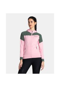 Damska elastyczna warstwa środkowa Kilpi MEMPHIS-W. Kolor: różowy. Materiał: polar. Sport: turystyka piesza #1