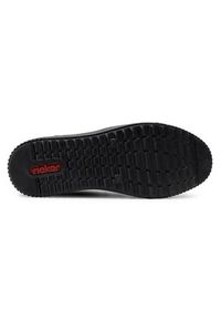 Rieker Sneakersy M6434-01 Czarny. Kolor: czarny. Materiał: skóra