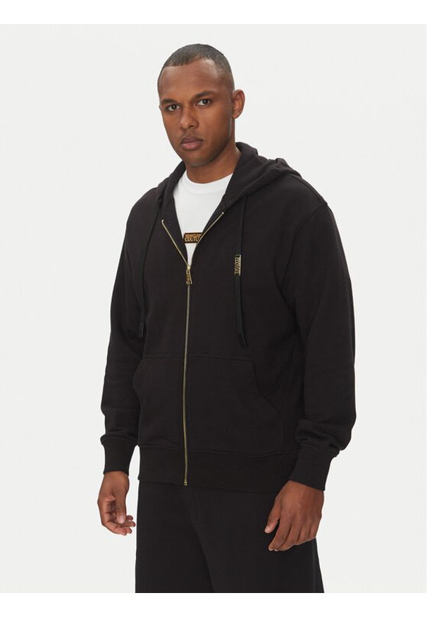 Versace Jeans Couture Bluza 78GAIT07 Czarny Regular Fit. Kolor: czarny. Materiał: bawełna
