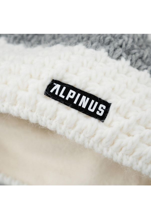Czapka damska Alpinus Luosto. Kolor: wielokolorowy, szary, biały. Sezon: zima. Styl: sportowy
