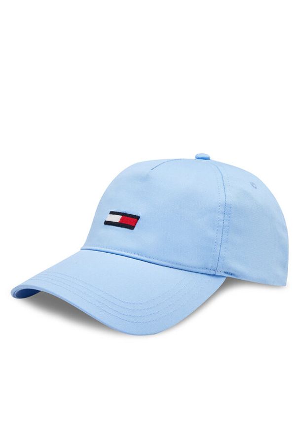 Tommy Jeans Czapka z daszkiem Tjw Elongated Flag 5 Panels Cap AW0AW15842 Niebieski. Kolor: niebieski. Materiał: materiał