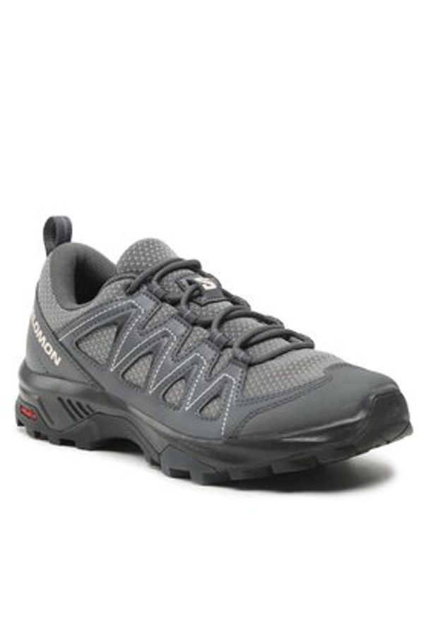 salomon - Salomon Trekkingi X Braze W 471802 20 V0 Szary. Kolor: szary. Materiał: skóra