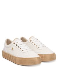 TOMMY HILFIGER - Tommy Hilfiger Espadryle FW0FW09173 Biały. Kolor: biały. Materiał: materiał #4