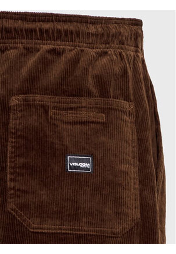 Volcom Spodnie materiałowe Outer Spaced A1232205 Brązowy Loose Fit. Kolor: brązowy. Materiał: bawełna, sztruks