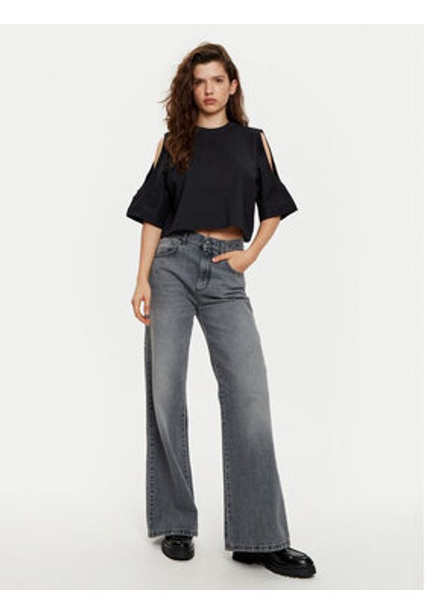 Hugo - HUGO T-Shirt Dewaja 50530453 Czarny Oversize. Kolor: czarny. Materiał: bawełna