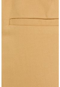 Birgitte Herskind spodnie z domieszką lnu damskie kolor beżowy szerokie high waist. Stan: podwyższony. Kolor: beżowy. Materiał: len #3