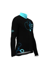 C-LAB - Zimowa koszulka z długim rękawem ORDINO Galaxy czarno-niebieska. Kolor: czarny. Długość rękawa: długi rękaw. Długość: długie. Sezon: zima