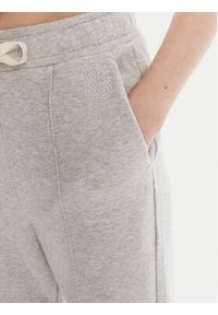 Weekend Max Mara Spodnie dresowe Folk 2525786011 Szary Relaxed Fit. Kolor: szary. Materiał: bawełna