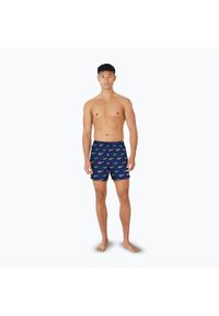 Szorty kąpielowe męskie Nike Multi Print 5" Volley. Kolor: niebieski. Wzór: nadruk