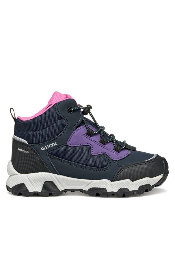 Trekkingi Geox. Kolor: niebieski. Sport: turystyka piesza